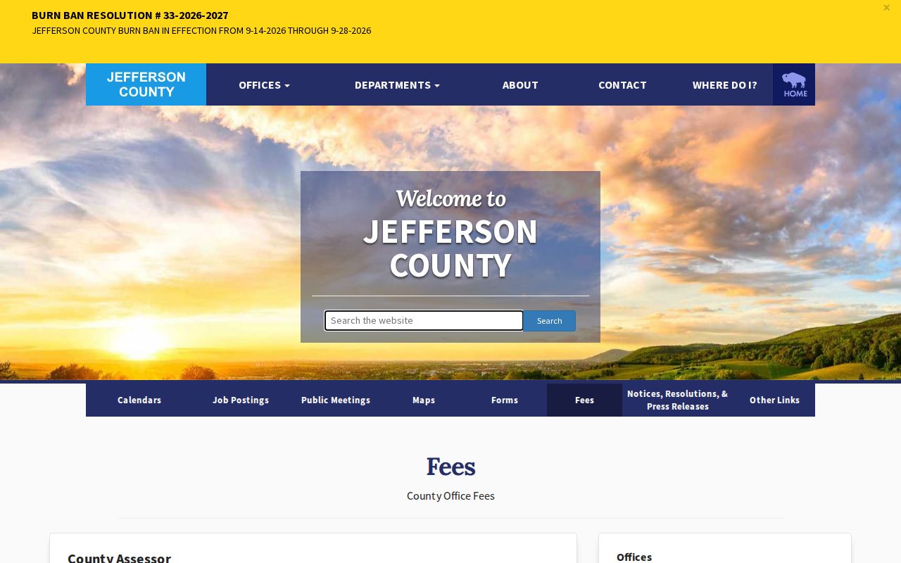 Jefferson County warrant search county record copy information
